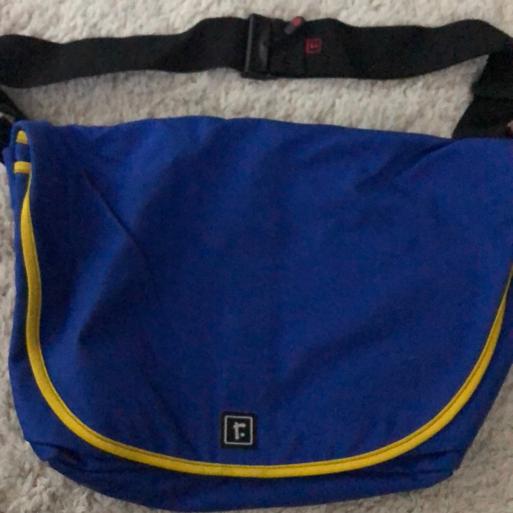 Blue messenger bag